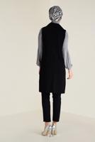 Vêtements hijab NOIR GILET À SEQUINS 4299 