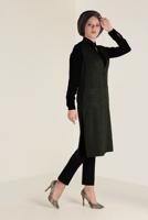 Vêtements hijab KAKI GILET À CLASSIQUE 4575