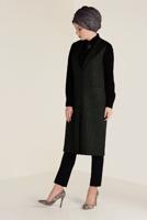 Vêtements hijab KAKI GILET À CLASSIQUE 4575