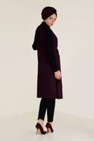 Tesettür giyim MÜRDÜM SİM ÇİZGİLİ KLASİK YELEK 4575