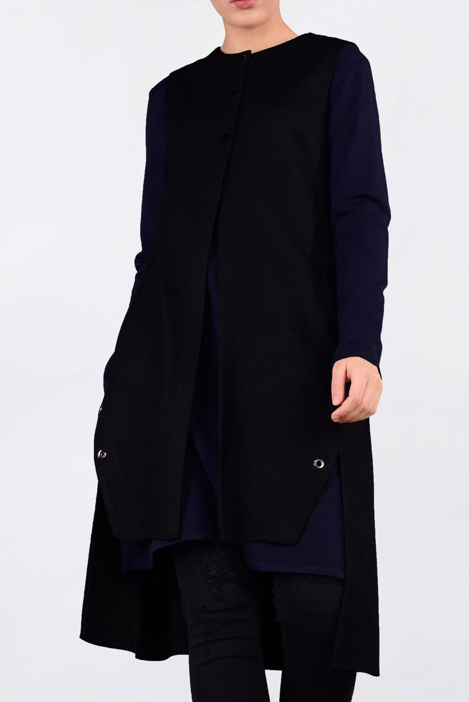 Vêtements hijab BLEU MARINE GILET À ŒILLETS 4740