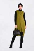 Vêtements hijab VERT GILET À ŒILLETS 4740 