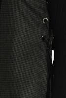 Tesettür giyim SİYAH ALVİNA YANDAN BAĞCIKLI KUŞGÖZLÜ YELEK 4809