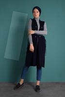 Vêtements hijab BLEU MARINE GILET À CÔTELÉ 5331 