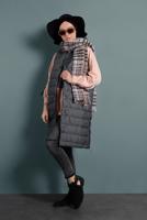 Vêtements hijab GRIS DOUDOUNE EN COTON 7520 