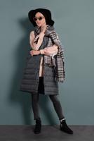 Vêtements hijab GRIS DOUDOUNE EN COTON 7520 