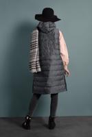 Vêtements hijab GRIS DOUDOUNE EN COTON 7520 