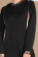Vêtements hijab NOIR SURVÊTEMENT ZIPPÉ 8206