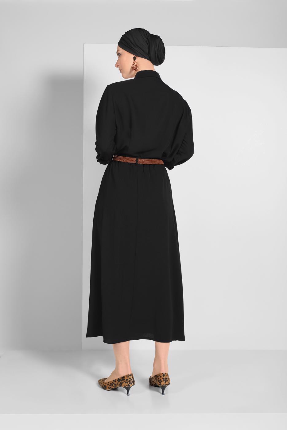 Hijab clothing BLACK BUTTONED SKIRT 53100