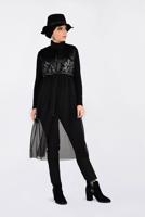 Vêtements hijab NOIR ALVINA GILET À EMBELLI 4774 