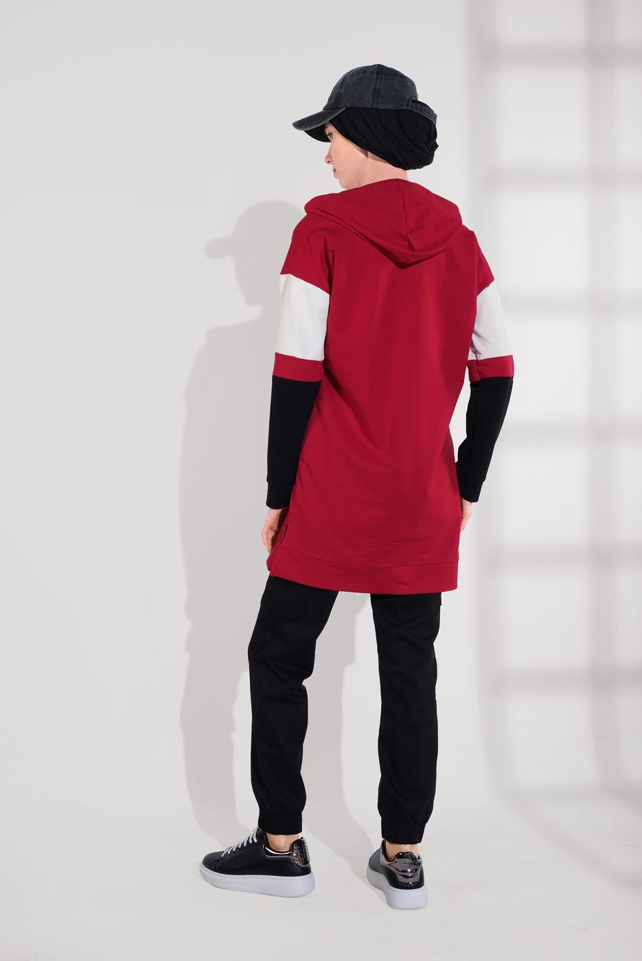 Tesettür giyim SİYAH ALVİNA PAMUKLU KARGO PANTOLON 7572