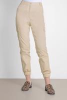 Tesettür giyim BEJ ALVİNA PAMUKLU KARGO PANTOLON 7572