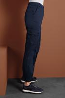 Tesettür giyim LACİVERT ALVİNA PAMUKLU KARGO PANTOLON 7572