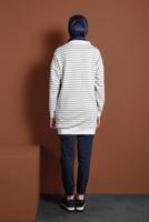 Tesettür giyim LACİVERT ALVİNA PAMUKLU KARGO PANTOLON 7572