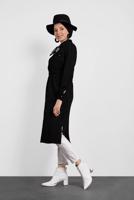 Tesettür giyim SİYAH ALVİNA KEMERLİ KADİFE TUNİK 40285