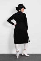 Tesettür giyim SİYAH ALVİNA KEMERLİ KADİFE TUNİK 40285