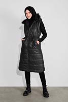 Vêtements hijab NOIR DOUDOUNE À CAPUCHE 5687 