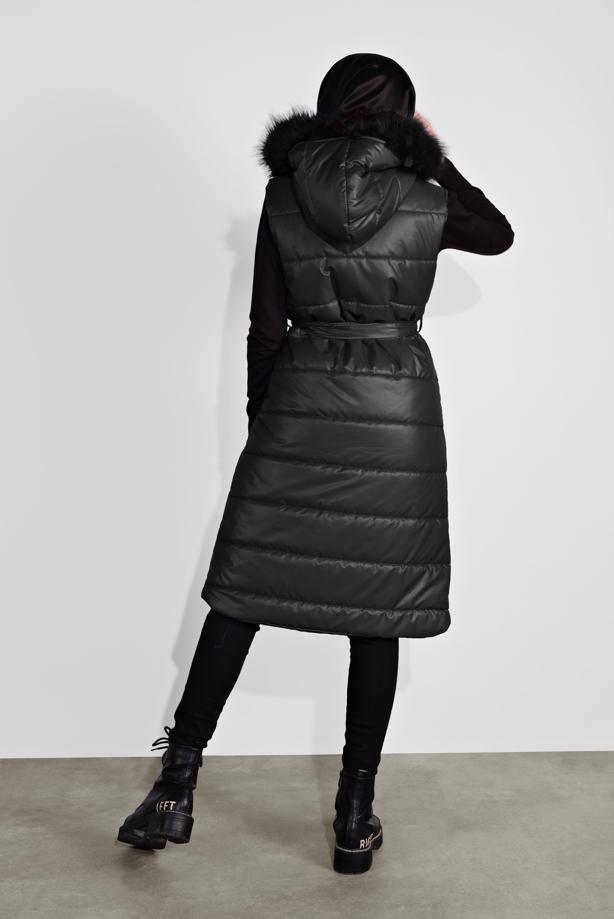 Vêtements hijab  HOODED PUFFER VEST 5687  - TRENDTESETTÜR