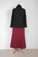 Vêtements hijab NOIR T 2867 ALVİNA NİL CREP BLUZ