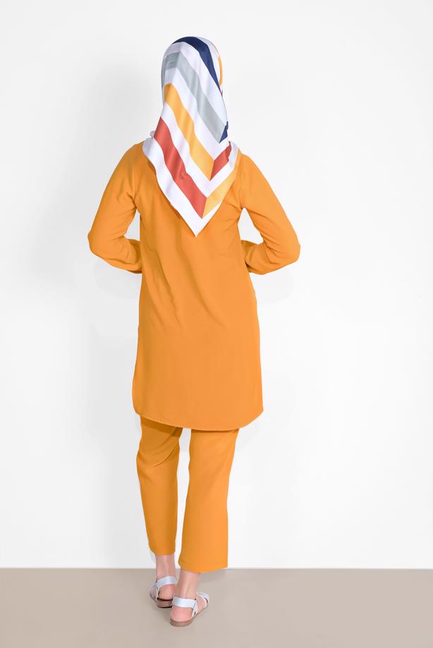 Hijab clothing  CUFFS-ELASTIC SHIRT-HEM SUIT 0221 - TRENDTESETTÜR