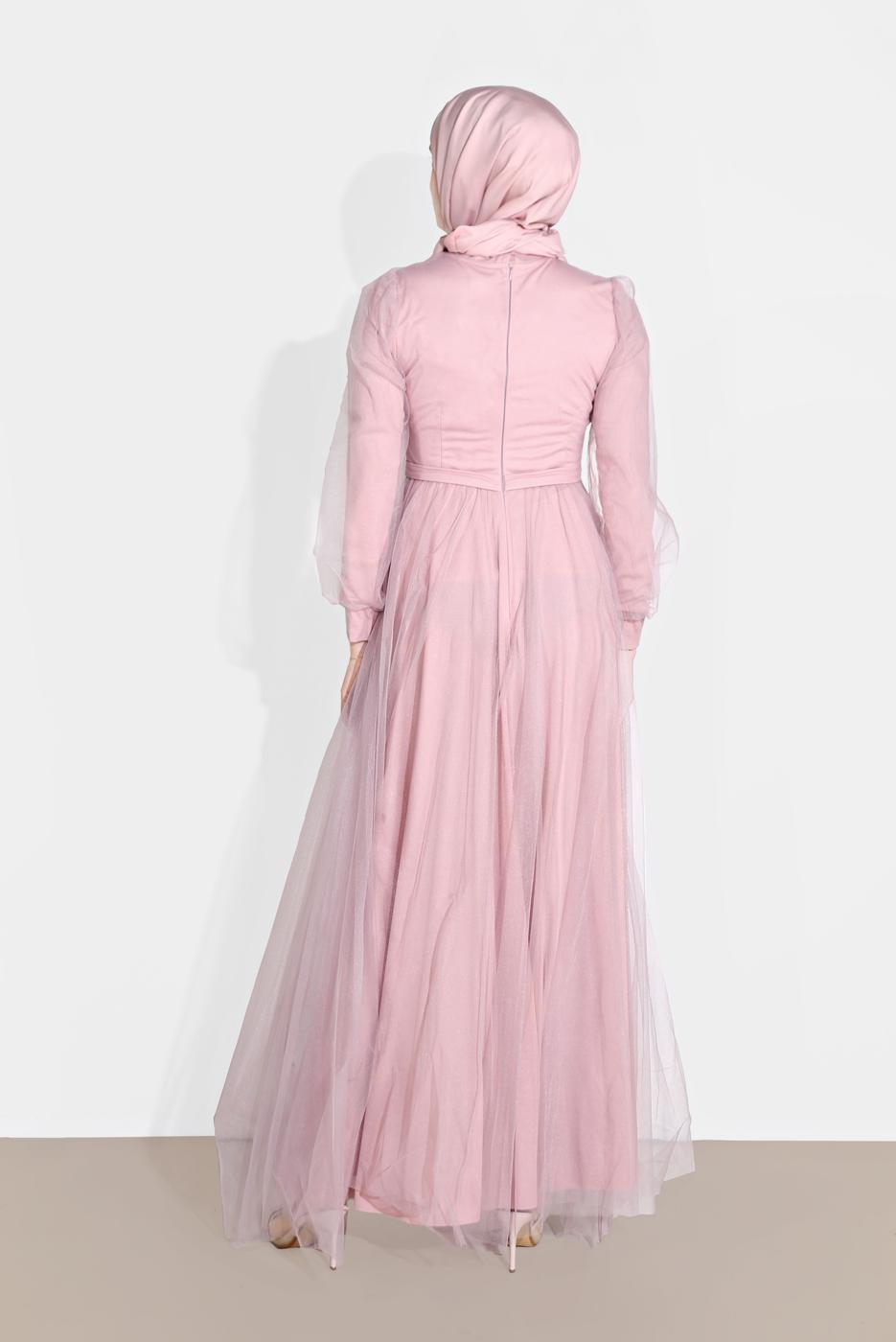 Hijab clothing POWDER TULLE NIGHTDRESS 2910
