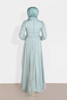 Vêtements hijab VERT ROBE SOIRÉE EN TULLE 2910 