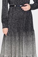 Tesettür giyim SİYAH ALVİNA DEGRADE GEÇİŞLİ SİMLİ ABİYE ELBİSE 5622