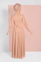 Vêtements hijab POUDRE ROBE DE SOIRÉE BRODÉE 5710