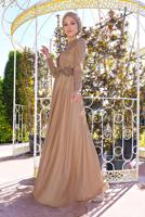 Vêtements hijab POUDRE ROBE DE SOIRÉE EMBELLIE 5810 