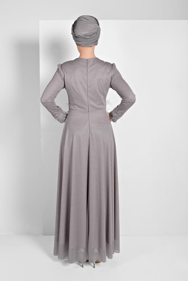 Vêtements hijab  SPARKLY ABAYA 7710 - TRENDTESETTÜR