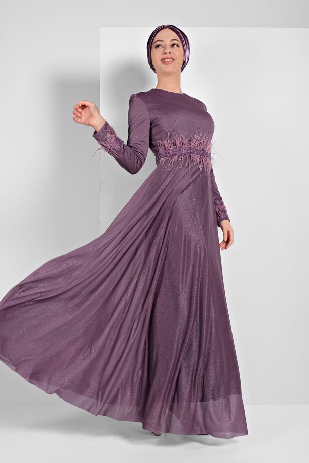 Vêtements hijab  SPARKLY ABAYA 7710 - TRENDTESETTÜR