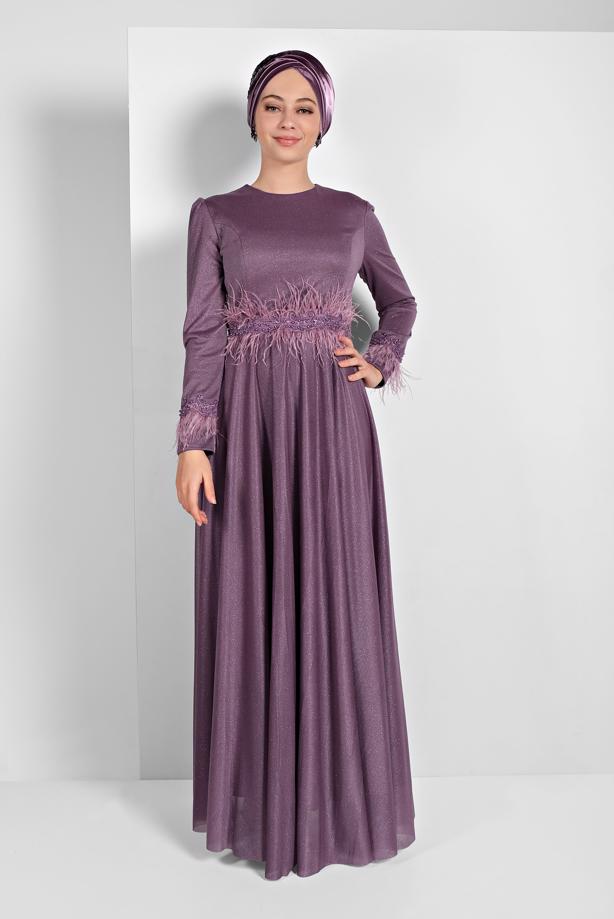 Vêtements hijab  SPARKLY ABAYA 7710 - TRENDTESETTÜR
