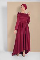 Vêtements hijab ROUGE BORDEAUX ROBE À SEQUINS 9750