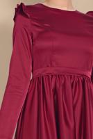 Vêtements hijab ROUGE BORDEAUX ROBE À SEQUINS 9750