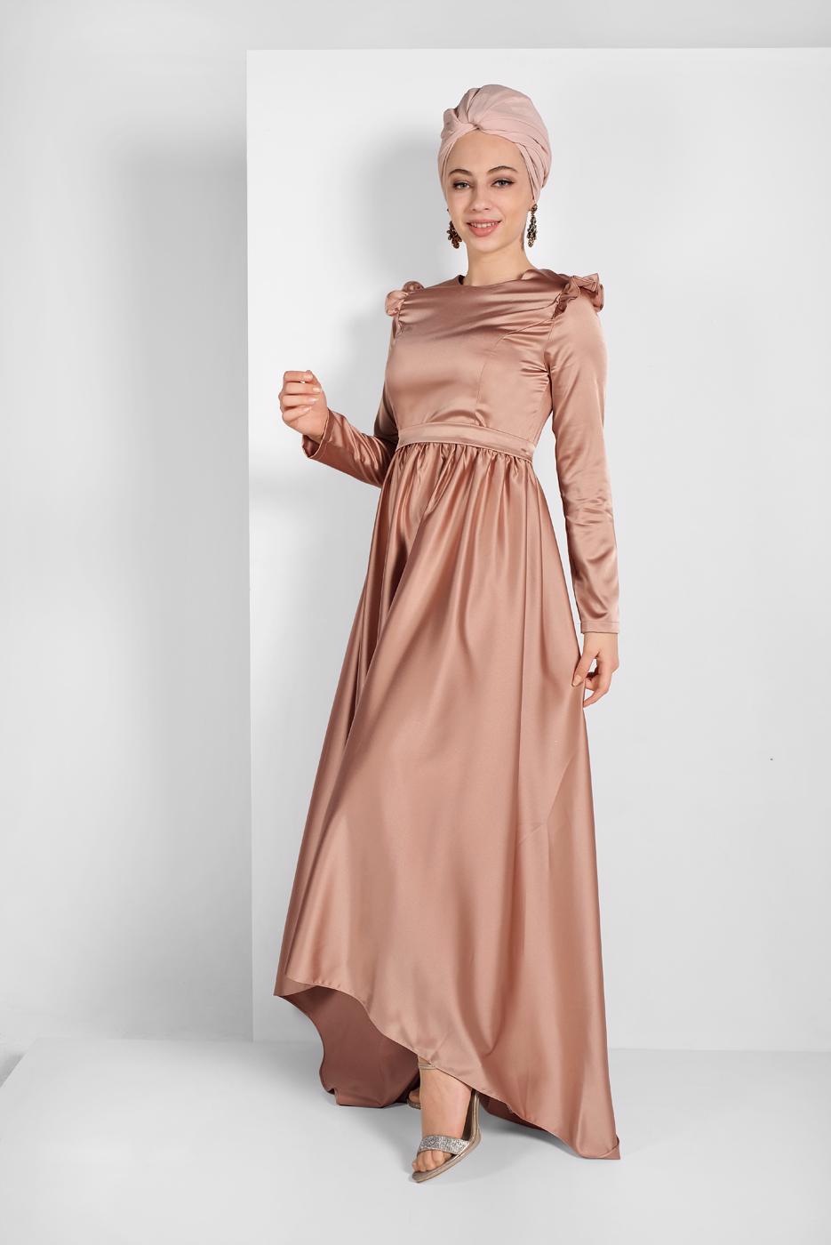 Vêtements hijab BRUN ROBE À SEQUINS 9750
