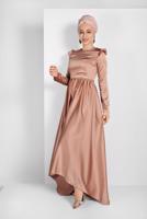Vêtements hijab BRUN ROBE À SEQUINS 9750