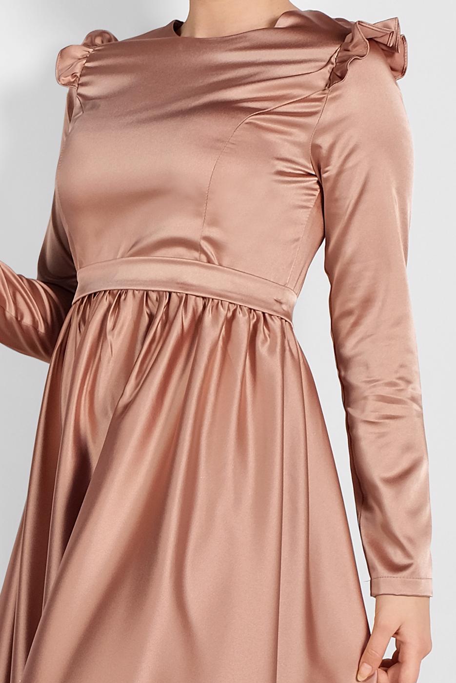 Vêtements hijab BRUN ROBE À SEQUINS 9750