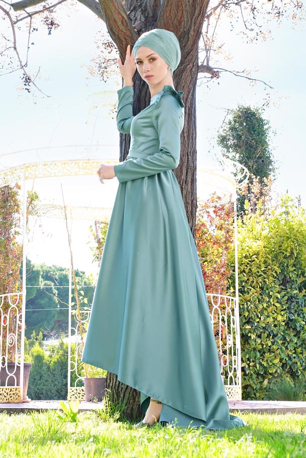 Vêtements hijab  RUFFLED DRESS 9750 - TRENDTESETTÜR