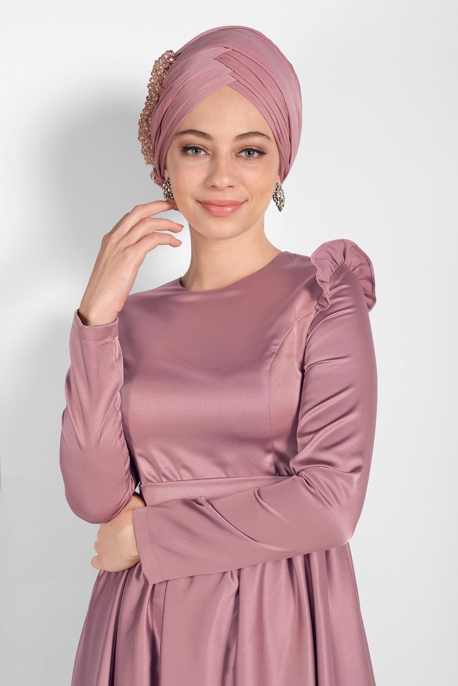 Vêtements hijab ROSE ROBE À SEQUINS 9750