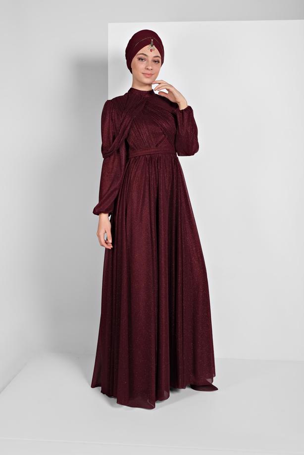 Vêtements hijab  PLEATED-SKIRT NIGHTDRESS 9910 - TRENDTESETTÜR