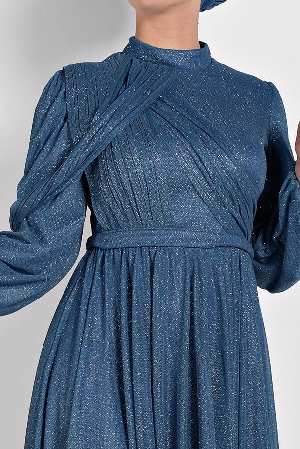 Vêtements hijab  PLEATED-SKIRT NIGHTDRESS 9910 - TRENDTESETTÜR