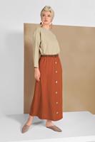 Tesettür giyim BEJ SALAŞ BLUZ 80001