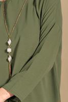 Tesettür giyim HAKİ SALAŞ BLUZ 80001