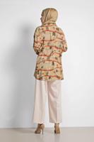 Hijab clothing BROWN ALVINA FLOUNCE BLOUSE 4116 