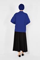 Tesettür giyim LACİVERT ALVİNA KLASİK BLUZ 4887