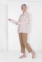 Hijab clothing ECRU ALVINA CLASSIC BLOUSE 4887