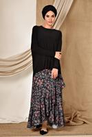 Tesettür giyim SİYAH ALVİNA SALAŞ BLUZ 4919