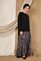 Tesettür giyim SİYAH ALVİNA SALAŞ BLUZ 4919