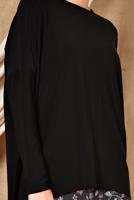 Tesettür giyim SİYAH ALVİNA SALAŞ BLUZ 4919