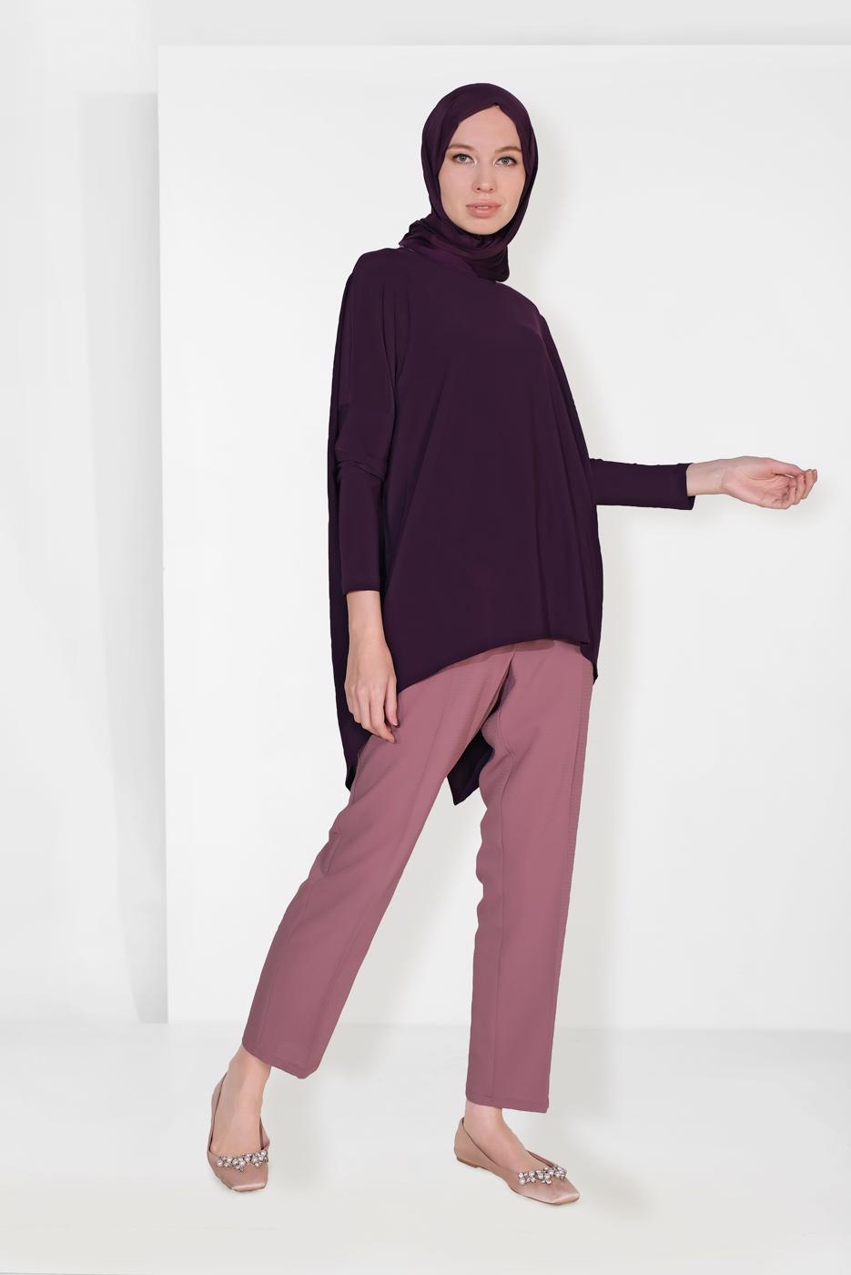 Tesettür giyim MÜRDÜM ALVİNA SALAŞ BLUZ 4919